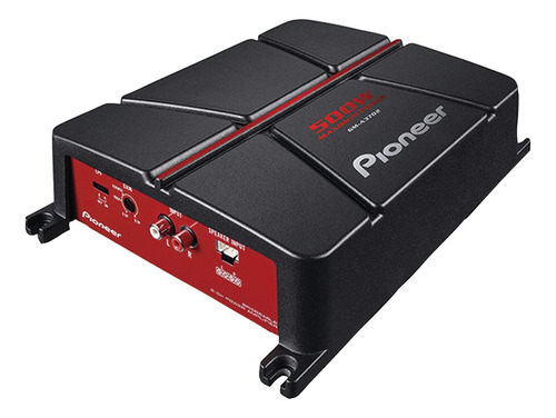 Pioneer Gm-a3702 2-channel Bridgeable Amplifier,black/red