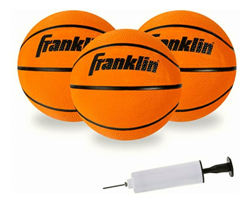 Franklin Sports BALLS-BB-RUBBER-3-3 479871 Naranja
