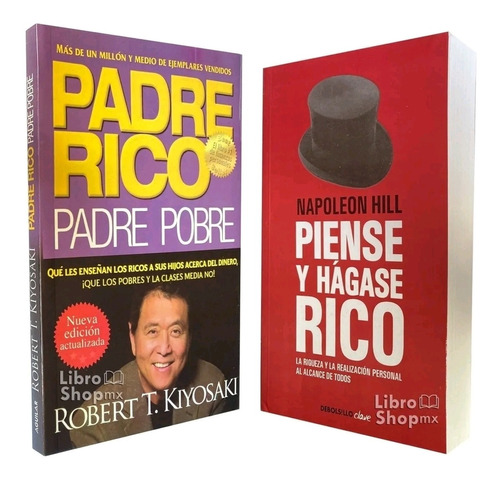 Padre Rico Padre Pobre + Piense Y Hágase Rico | Envío gratis