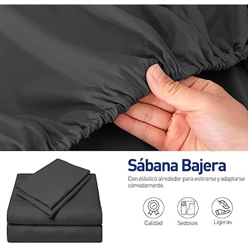 2 Juegos De Sabanas Individuales 100% Poliéster Microfibra