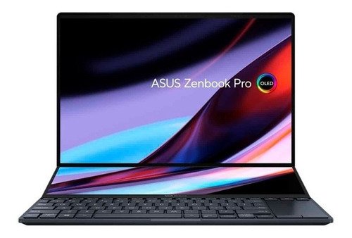 Notebook Asus Zenbook Pro 14 Duo OLED UX8402ZA tech black táctil 14.5", Intel Core i7 12700H  16GB de RAM 1 TB SSD, Intel Iris Xe Graphics G7 96EUs 120 Hz 2880x1800px Windows 11 Home