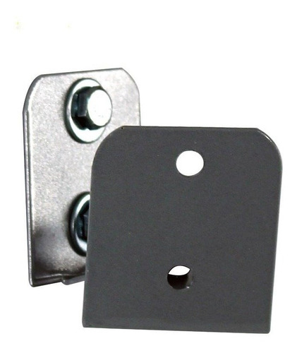 Kit Suporte Parede + Pedestal Caixa Som Home Theater Cinza
