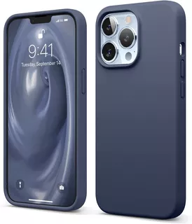 Funda Protector Silicona Liquida Para iPhone 13 Pro + Vidrio