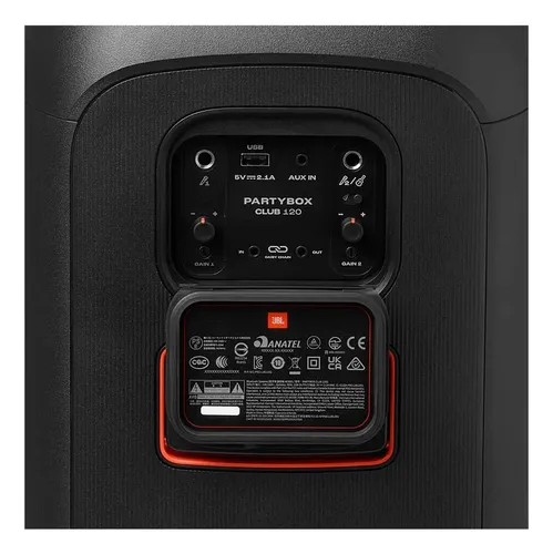 Caixa De Som Jbl Partybox Club 120 Bluetooth 160w Cor Preto