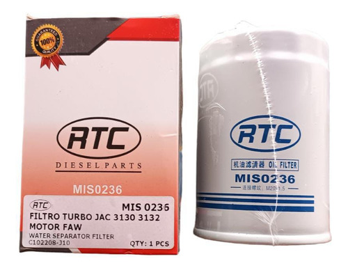 Filtro Turbo Camion Jac Gallop 3130 - 3132 (motor Faw)