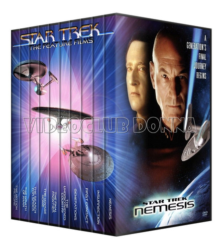 Star Trek Saga Completa Pack 10 Peliculas Colección En Dvd