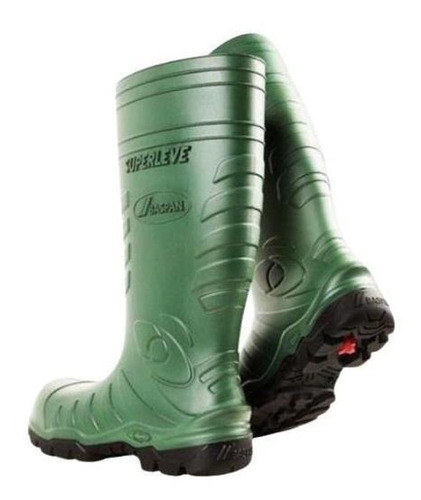 Bota De Borracha Superleve Baspan Cano Longo Verde 41