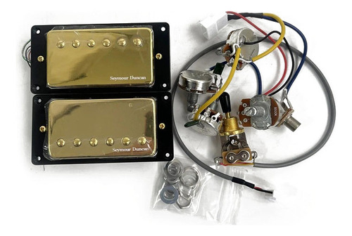 Guitarra Eléctrica Dual Coil Pickup 4c Con Arnés De Cableado