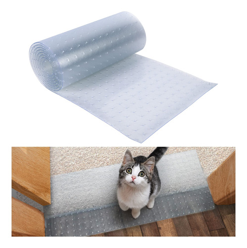 Protector De Alfombra De Gato De 8.2 Pies, Tapn De Plstico R