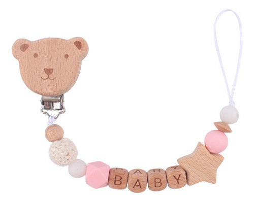 Cadena Para Chupetes Con Nombre Personalizado, Clip Para Chu
