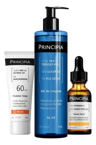 Principia Kit Gel De Limpeza Gl-02 + Vc-10 + Ps-01 Fps 60