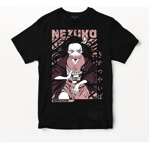 Remera Demon Slayer Nezuko 03 (negra:) Ideas Mvd