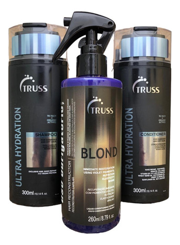 Truss Ultra Hydration Shampoo E Condicio 300ml + Blond 260ml