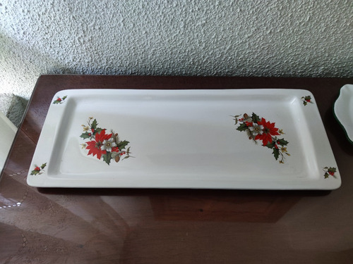 Bandejas Ceramica Motivos Navideños, Importadas Usa