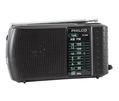 Radio A Pilas Philco Icx-40 Fm/am Portable De Bolsillo /tecn