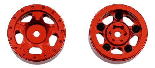 4x Cubos De Llanta Para Axial Scx24 Axi00001 Rc Rojo
