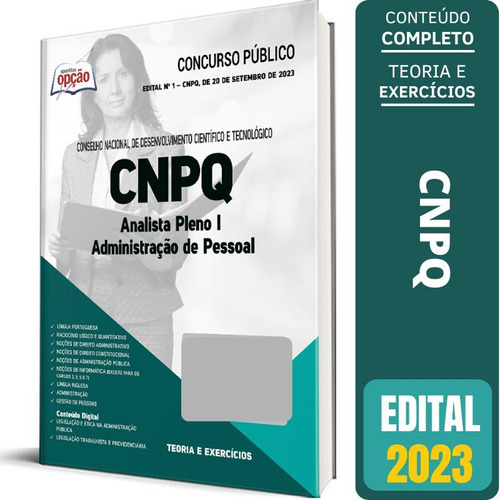 Apostila Cnpq 2023 - Analista Pleno I Administração Pessoal