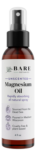 Aceite De Magnesio Bare Botanics Tópico En Espray 120 Ml