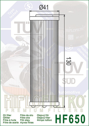 Imagen 3 de 3 de Filtro Aceite Hiflo Ktm 990 1090 1190 1290 Hf650 Bamp
