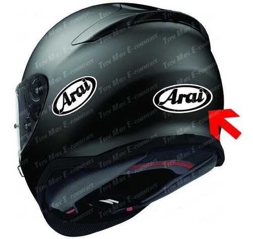 Adesivo Refletivo Capacete Arai 8,5 X 4,5 Frete Grátis 4 Un.