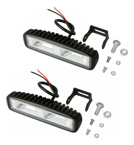 2 Focos De Luz Estroboscópica De Emergência N