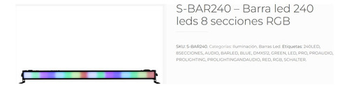 Barra Led Colores Para Dj 16 Secciones Rgb Full Color