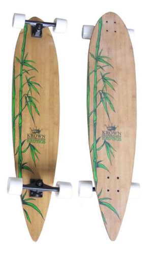 Longboard Bambu Exotico Patineta Pintail 9 X 43 Pin