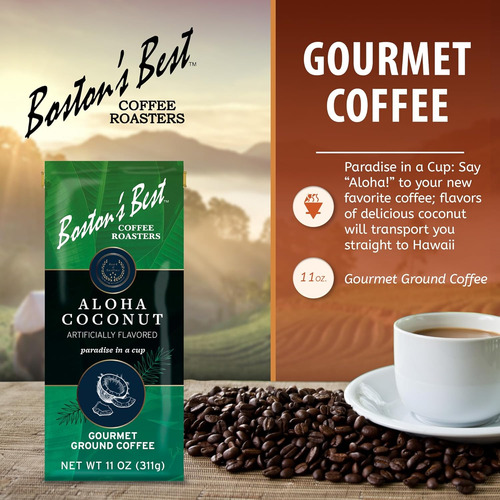 El Mejor Café De Boston: Café Con Sabor A Coco Aloha, Delici