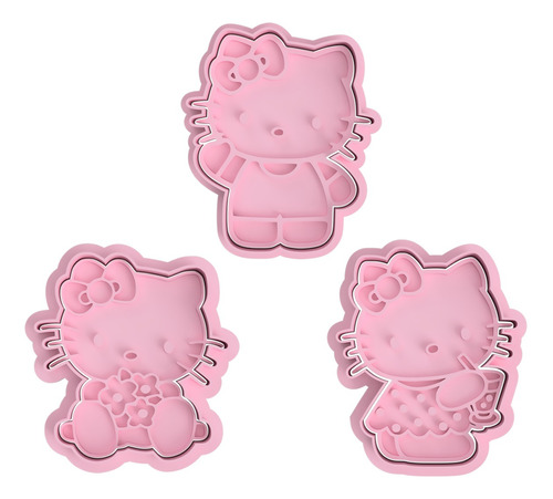 Cortantes Para Galletas Masas Hello Kitty - Pack