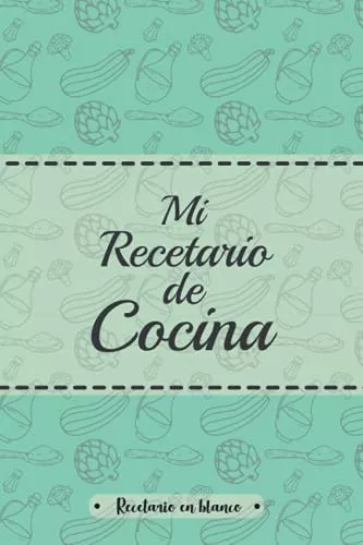 Cuadernos y Recetarios para escribir recetas de cocina