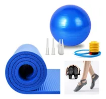 Comprar Mat Yoga + Pelota 65cm Pilates Gimnasia + Inflador + Medias