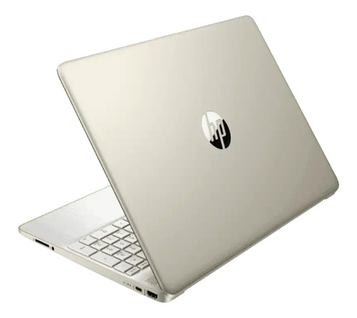 Notebook HP 15-ef1008la dourado pálido de 15,6", AMD Ryzen 3 4300U 8 GB de RAM, SSD de 256 GB, AMD Radeon RX Vega 5 1366x768px Windows 10 Home
