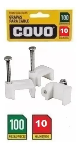 comprar Grapa Red Blanca P\u002Fcable 10mm X 100 Uni A136-ltl-10 Covo