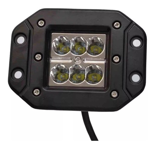 Pack 2 Focos Neblinero 18w Embutido  Led 4x4 Luz Auto