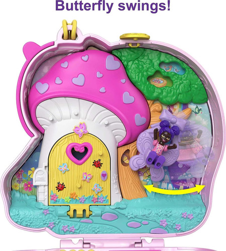 Polly Pocket Juego Compacto, Fiesta De Té De Unicornio Con 2