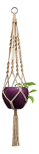 Mkono 4 Pack Macrame Colgadores De Plantas Maceta Colgante I