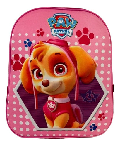 Mochila Paw Patrol Skye Infantil De Espalda Escolar Relieve