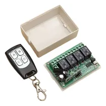 Comprar Kit Receptor Inalambrico 433mhz 4 Canales + 2 Control Remoto