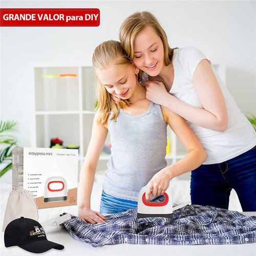 Prensa Térmica Mini De Ferro De Passar Heat Press: Personalize Suas Roupas Com A Tendência Diy Perfeito Para Artesanato E Presentes Criativos Mecolour 220v