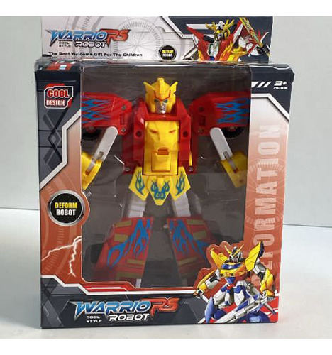 Brinquedo Transformers 2 Em 1 Robô Carro De Corrida