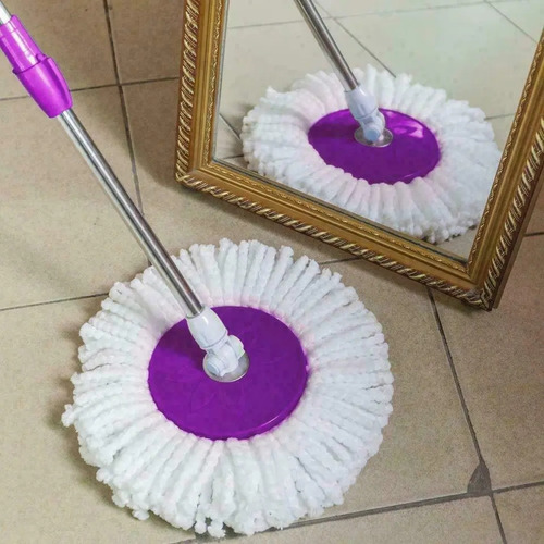Imagen 8 de 8 de Mopa Trapeador Hogar Giratoria 360 Con Dos Paños Ultralimpez