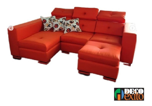 Modular  Sofa Juego De Sala Mueble Palermo Con Puff 