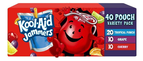 Kool Aid Jammers Tropical Mix Jugos 40 Pz Importados