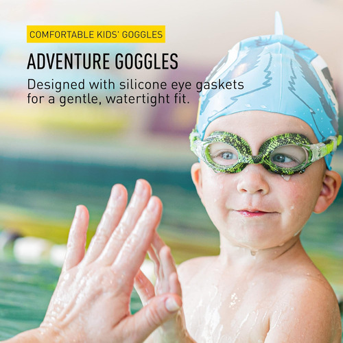 Finis Adventure Goggles Serpiente Verde