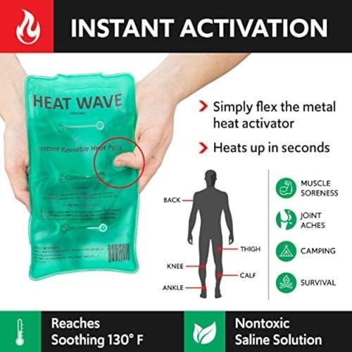 Paquetes Térmicos Reutilizables Heat Wave Instant 2, Mediano