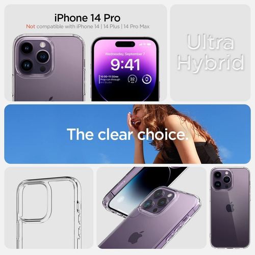 Imagen 3 de 6 de Protector iPhone 14 Pro Spigen