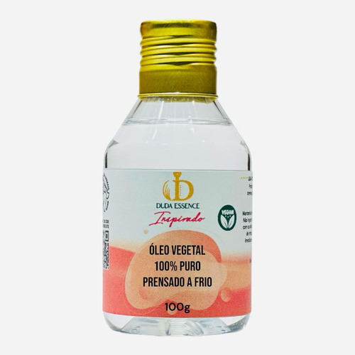  Óleo Vegetal Prensado A Frio Carreador Natural 100g Fragrância OLEO VEGETAL SEMENTE DE UVA