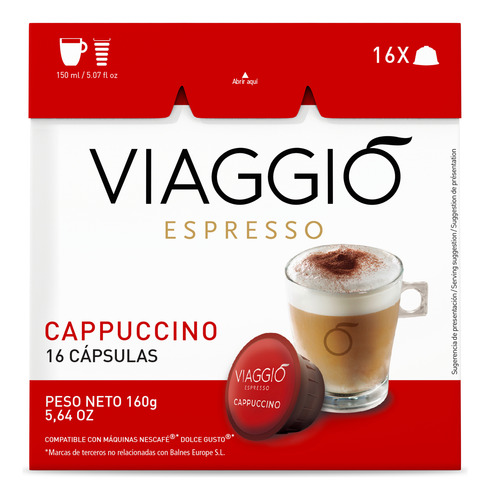16 X Capsulas Capuccino Para Dolce Viaggioespresso