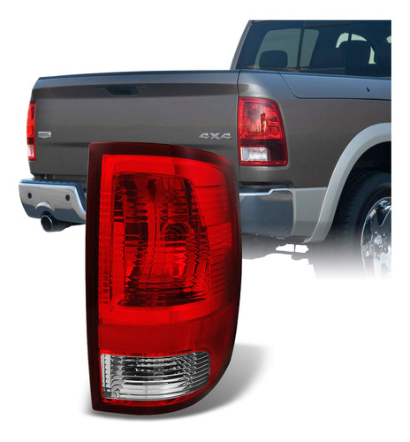 Ara Dodge Ram Pickup Truck Luz Trasera Roja Transparente