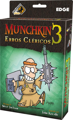 Munchkin 3 - Erros Cléricos - Jogo De Cartas Galapagos